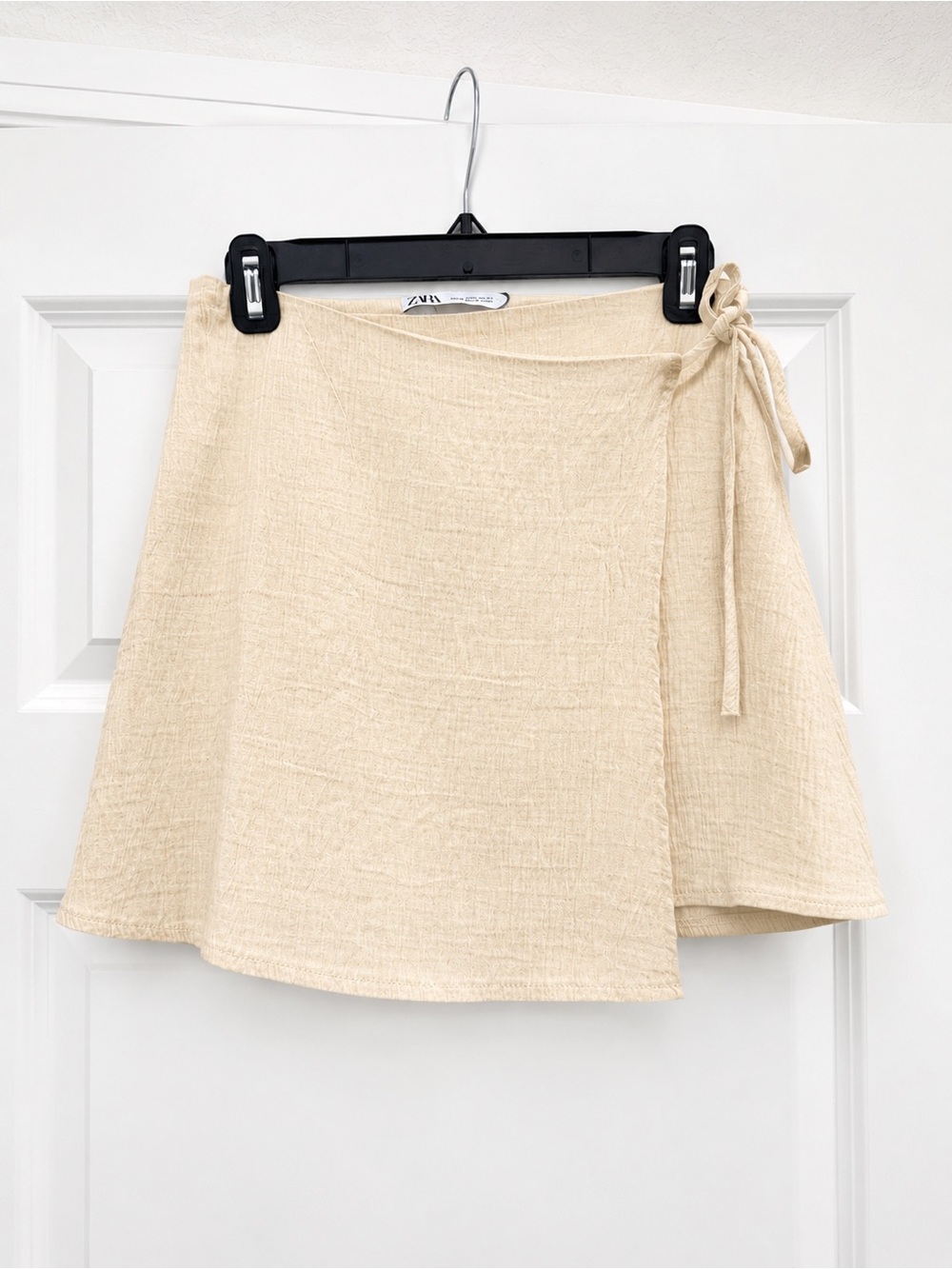 ZARA Beige Tie-Waist Circle Skirt - never worn